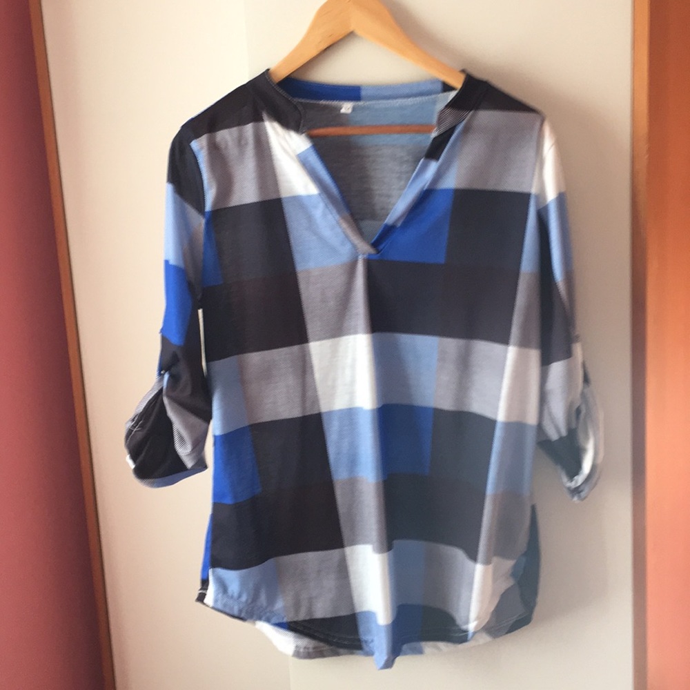 Checkered blouse